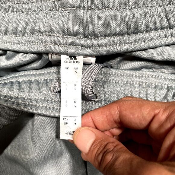 Adidas Aeroready Men's Track Pants Slim Gray Zip Ankle Athletic Sport Small - Picture 4 of 8